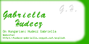 gabriella hudecz business card